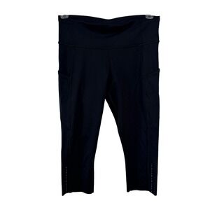 Lululemon Speed Up Crop Leggings 8 Black